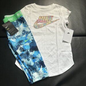 NWT Nike Leggings & Tee Set Girls Size 6